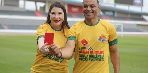 Associação AME e ex-jogador Cafu lançam em Alagoas campanha de combate à violência doméstica