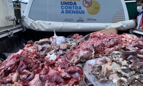Vigilância Sanitária retira mais 1.200kg de alimentos impróprios de circulação