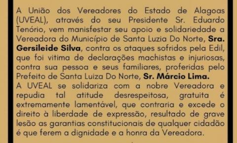 UVEAL repudia truculência do prefeito Márcio Lima